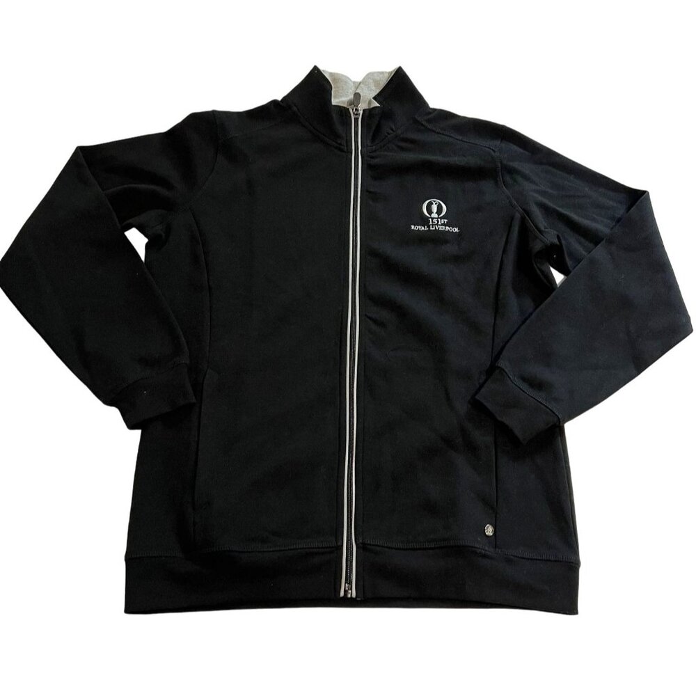 PROQUIP 151st Open Royal Liverpool Millie Jersey Top in Black